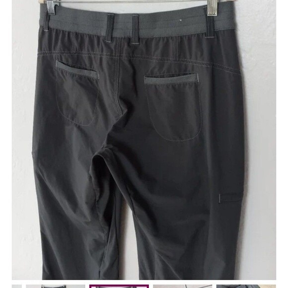 Kuhl Kurve Durango Convertible Cargo Hiking Pants Women's 4 Gray Cinch Hem - Picture 2 of 10